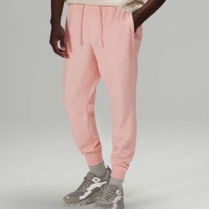 Lululemon At Ease, pink waffled men’s medium  joggers